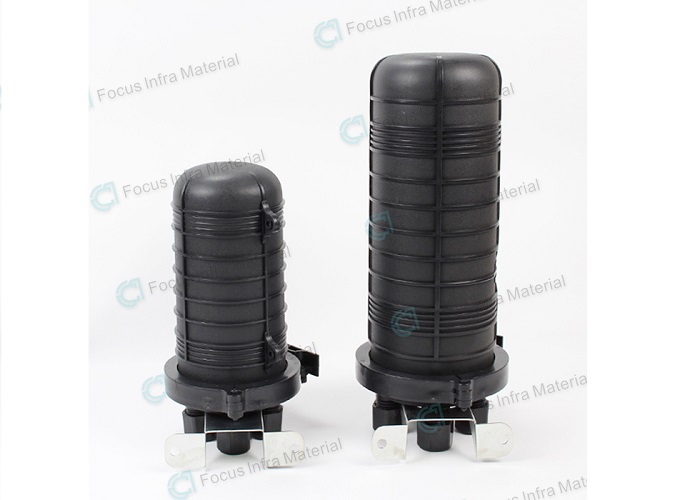 Dome Type Vertical 2 Inlets 2 Outlets Pipeline Buried Duct Mounting Fiber Optical Splice Closure