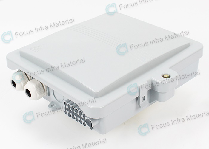 FTTH 8 Core Indoor Outdoor Wall Mount 1 X 8 Fiber To The Home Terminal Junction Box
