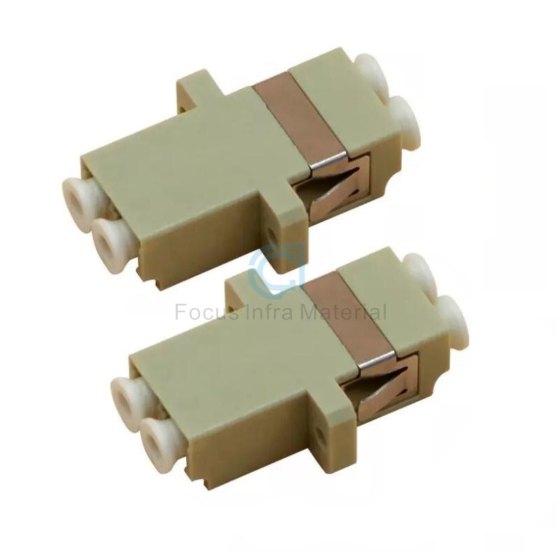 Fiber Optic Adapter Coupler LC PC MultiModeDuplex Fiber Optic Connector Simplex, Optic Adapter No Ear With Flange Connector Adapter - 副本