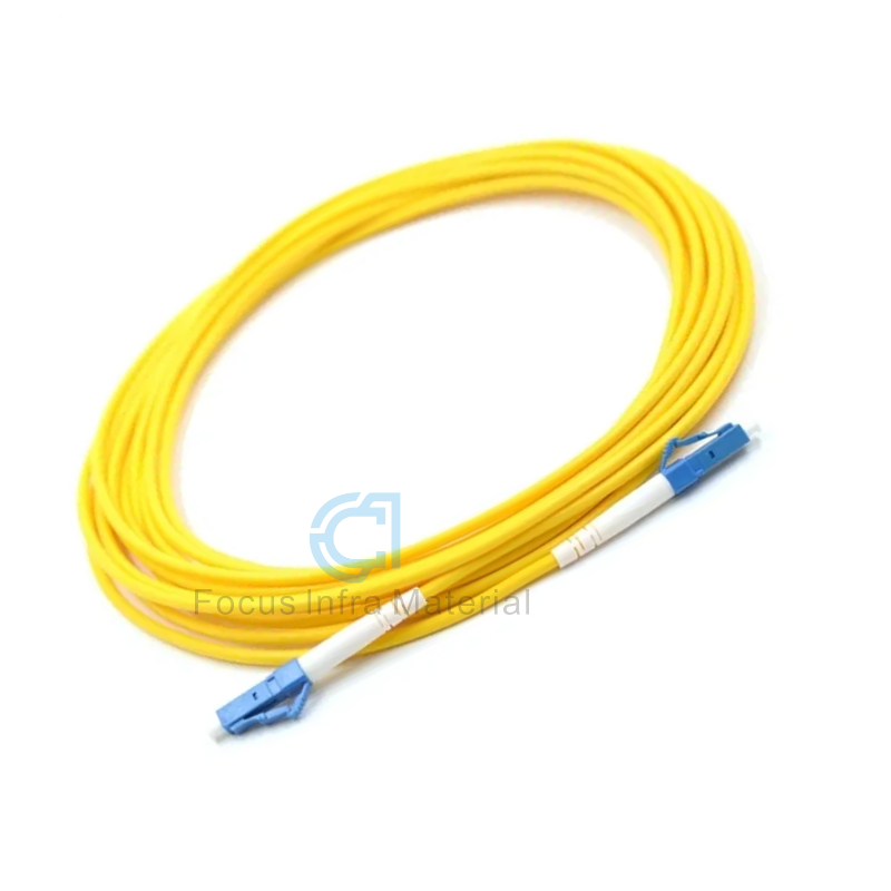 FTTH Pigtail LC Blue Connector Jumper Sm 1 Core LC Upc to LC Upc Optical Fiber Patch Cord