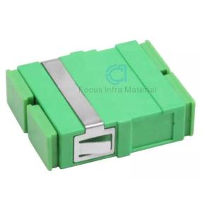 SC APC Fiber Optic Single Mode Duplex Fiber SC Adapter Green Color