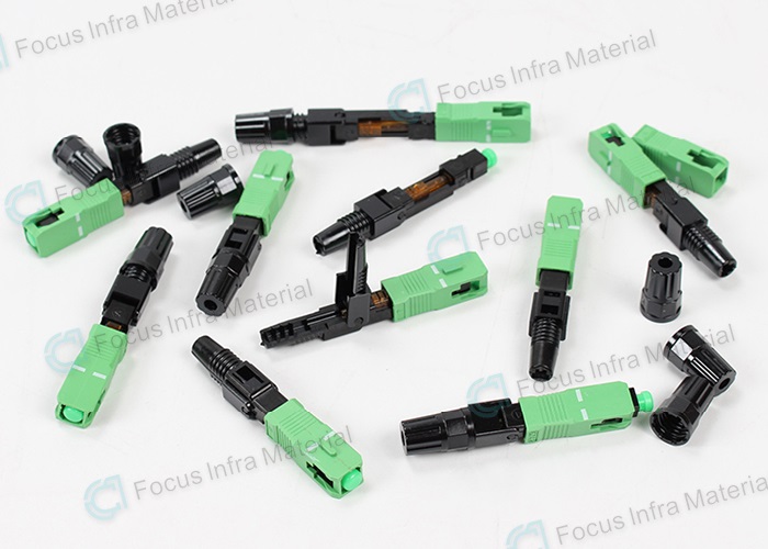 0.3dB Fiber Optic Fast Connectors SC APC Field Assembly Optical Connector