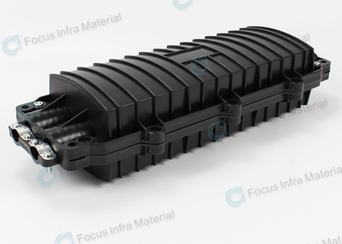 96 Fibers Horizontal Outdoor Aerial Dome 2 Inlets 2 Outlets Fiber Optical Splice Closure
