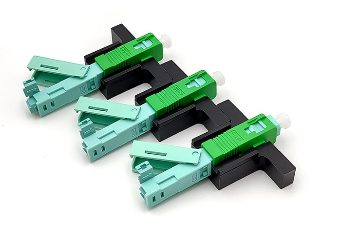 Single Mode SC APC Fiber Optic Fast Connectors 0.9mm 2mm 3mm