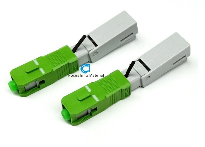 SC APC quick FTTH drop cable fiber optic fast connector Repeat use