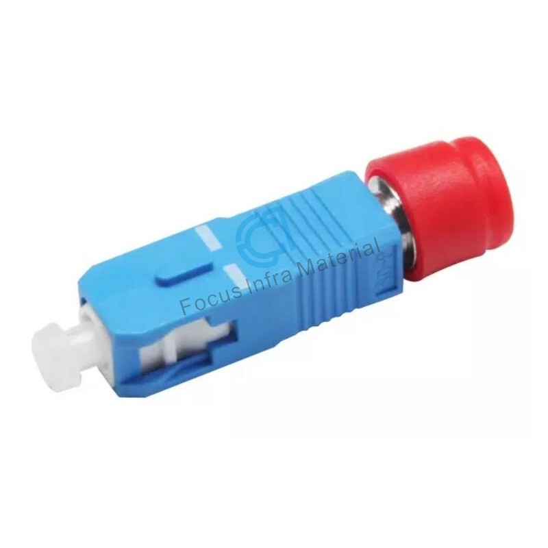 FC to Sc Single Mode Fiber Optical Adapter Blue Housing Upc Polishing CATV Application