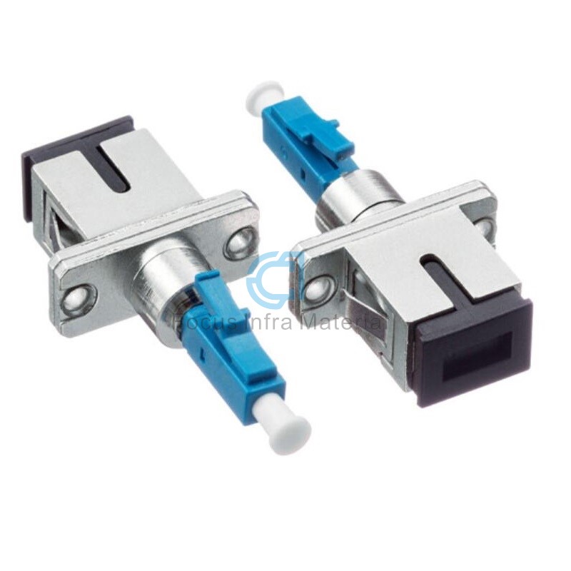 Fiber Optical Adapter Sc Female to LC Male Hybrid Fiber Optic Connector Coupler for Telecommunication