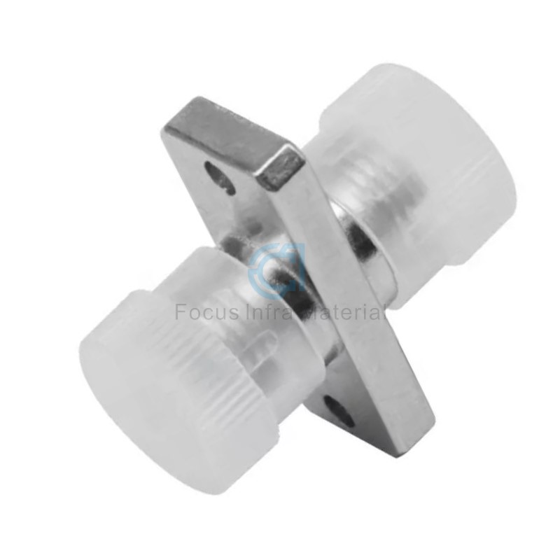 FC/APC FC-FC Square Zinc Alloy Sm Simplex Connector Adaptor Fiber Optic Accessories Adapter Telecom Network