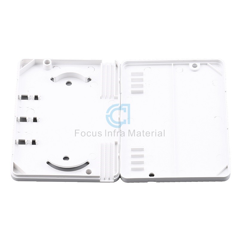 Indoor 3 in 3 out Square Type FTTH Drop Cable Protect Box ABS Box Plastic Box Wire Cable Protection Box