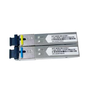 Tx1550nm/Rx1310nm 1000BASE-BX SC 20km 1.25G BIDI SFP Optical Transceiver Module