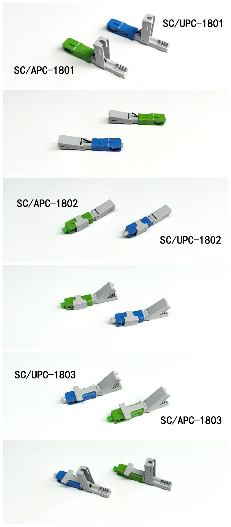 FTTH Fibra Optica SC/UPC Optic Fiber Fast Connector