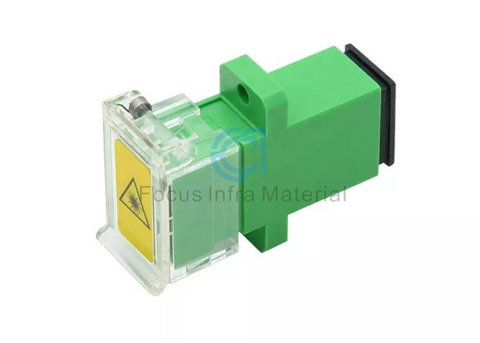 SC Fiber optic adapter with shutter