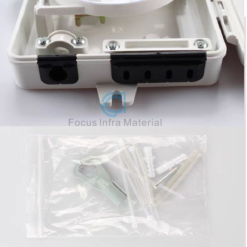 ftth indoor wall mounted 2 core fiber optical distribution box mini termination box 2 port ftth box for telecommunication