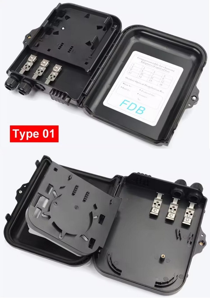 8 Core Fiber Optic Distribution Box Fiber Optic FTTH Terminal Box