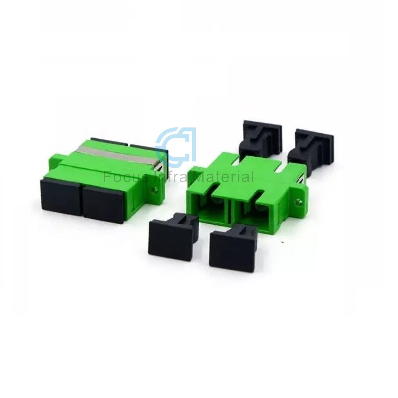 SC APC Duplex Fiber Optic Adapter
